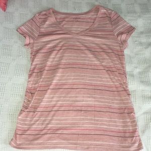 💕a:glow Pink Stripped Maternity Tee Size XL🎀